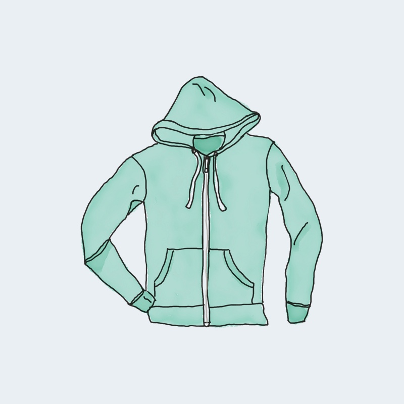 Elastic hem with zipper hoodie vector file 6138585 Vector Art at Vecteezy